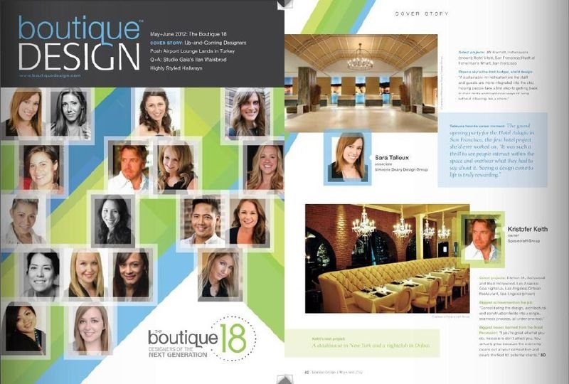 Los Angeles hospitality public relations feature in Boutique Design Magazine