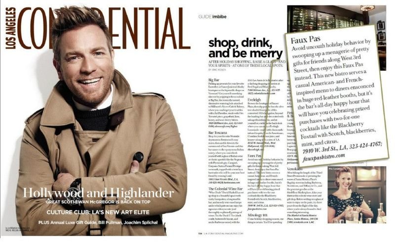 Los Angeles hospitality public relations feature in Los Angeles Confidential Magazine