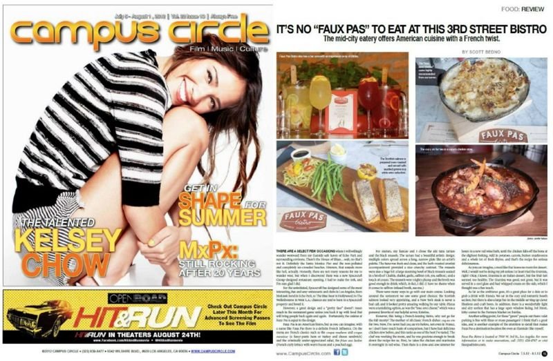 Los Angeles hospitality public relations feature in Campus Circle Magazine